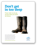Don't get in too deep - Poster